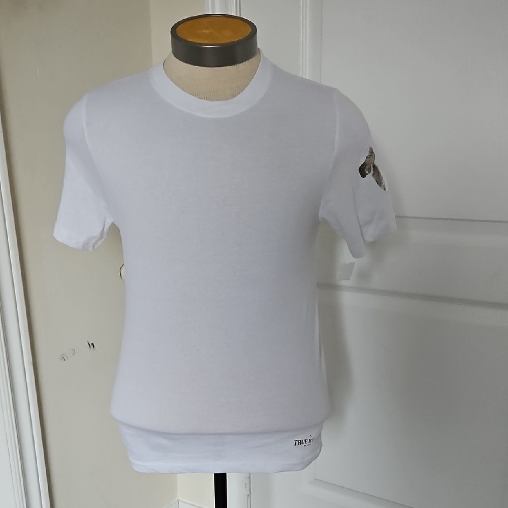 True Religion White Short Sleeve Tee